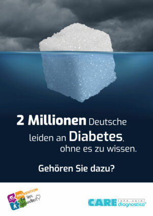 2 Mio. Deutsche leiden an Diabetes, ohne es zu wissen.